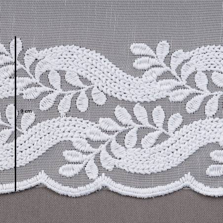 Firanka kremowa haftowana - 300 cm