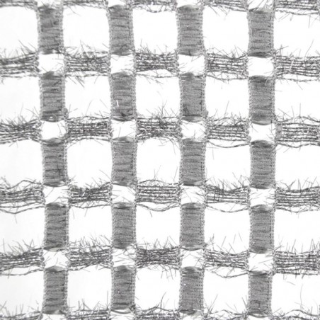 Firana na przelotkach o strukturze siatki z błyszczącą nicią 140x250cm