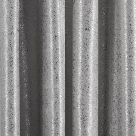 Zasłona zaciemniająca ze srebrnym nadrukiem EBRU 135x270 taśma (stalowy)