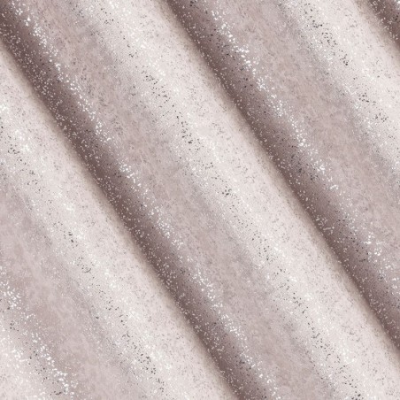Zasłona zaciemniająca ze srebrnym nadrukiem EBRU 135x270 taśma (różowy)